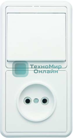 Блок Кунцево-Электро БКВР-037 Бэлла (1-кл. выкл. + розетка)