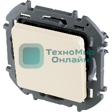 Переключатель без фиксации - кнопка, Н.О./Н.З. контакты 6A 250 В слоновая кость