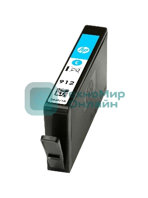 Картридж струйный HP 912 3YL77AE голубой (315стр.) для HP OfficeJet 801x/802x