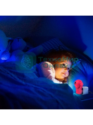 Светильник розеточный Gauss с фиксированной проекцией и датчиком освещ. 0.5Вт розо. 1/100