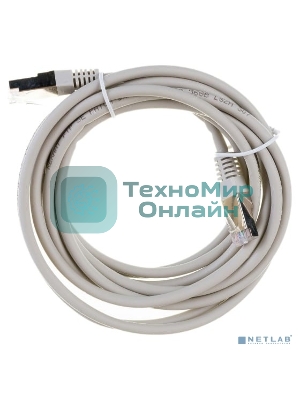 Шнур коммутационный Rexant патч-корд U/UTP RJ45-RJ45, cat.5e, LSZH серый, 3м
