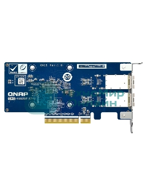 Сетевая карта QNAP Expansion Card QXG-10G2SF-X710 PCIe Gen3 x8 2x10GbE(SFP+)