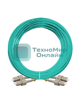 Патч-корд волоконно-оптический ExeGate FC-D-503-SC-SC-15M-LSZH (Шнур ВО MM 50/125 (OM3), SC/UPC-SC/UPC, Duplex, LSZH, 15м)