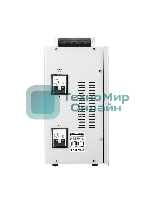 Стабилизатор напряжения настенный ExeGate Master AV-15000 (15000ВА, вход 140-260В, цветной дисплей, выход 220В±8%, КПД 98%, 5 уровней защиты, задержка, усиленный метал.корпус, 1*Schuko+клем.колодка, RTL)