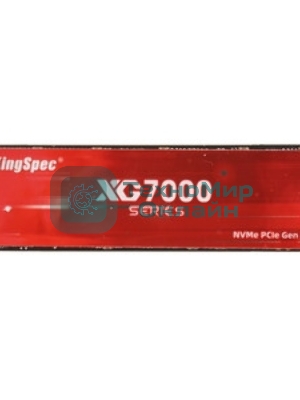 Накопитель SSD KingSpec XG7000, 2Tb, PCIe 4.0 x4, M.2 2280, NVMe, R/W 7400/6600, с радиатором