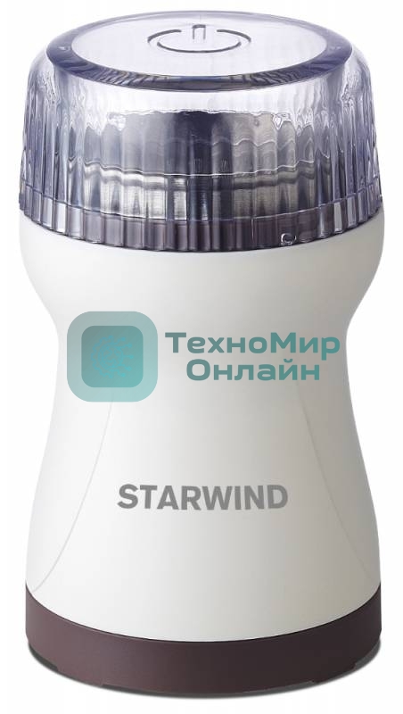 Кофемолка Starwind SGP4422 200Вт сист.помол.:ротац.нож вместим.:40гр белый/коричневый