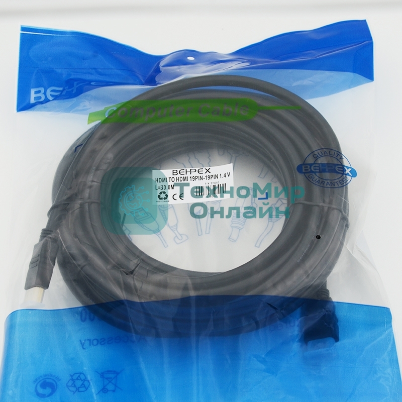 Кабель аудио-видео Behpex HDMI (m)/HDMI (m) 20м. черный