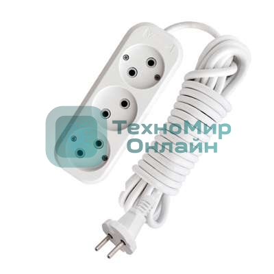 Удлинитель 3х7 м без заземл. 10А IP20 Е-203 АБС-пл. ПВС 2х0.75 UNIVersal 9631966