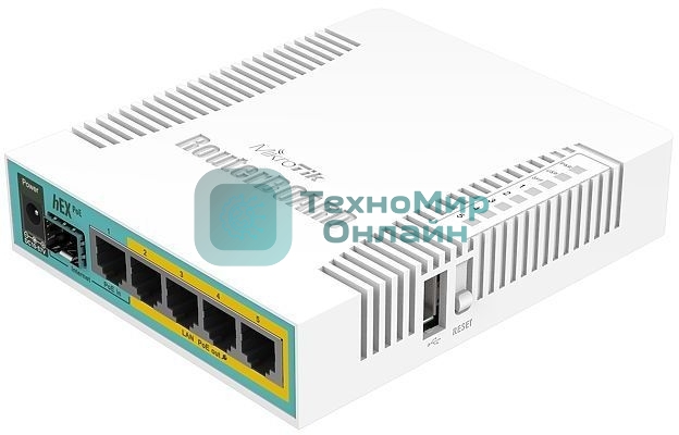 Маршрутизатор 10/100/1000M 5PORT HEX POE RB960PGS MIKROTIK