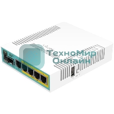 Маршрутизатор 10/100/1000M 5PORT HEX POE RB960PGS MIKROTIK