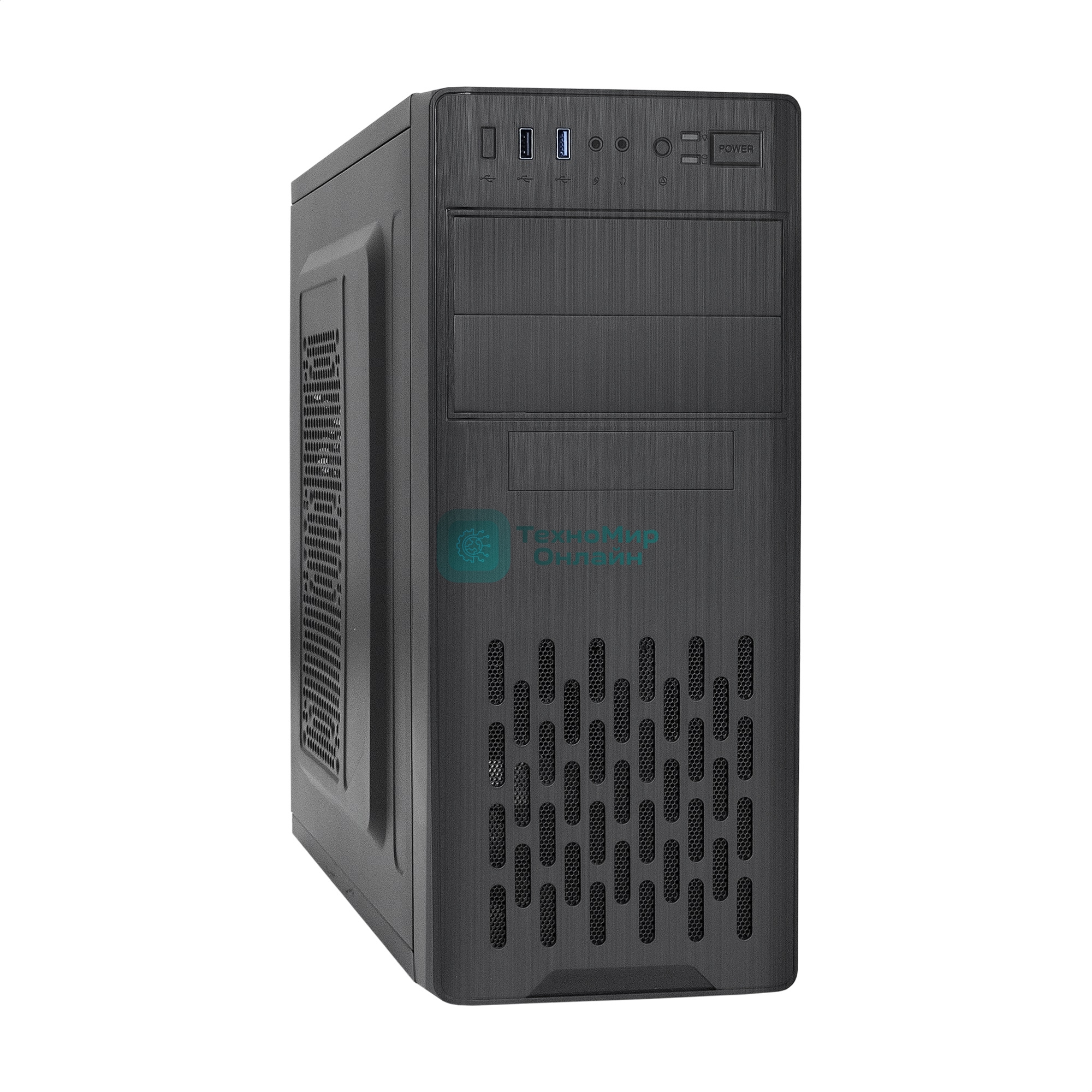 Компьютерный корпус Miditower ExeGate CP-606U-AB400 (ATX, AB400 с вент. 8см, 1хUSB/1хUSB 3.0, аудио)