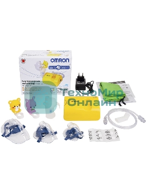 Ингалятор OMRON NE-C24 Kids компрессорный, детский, желтый