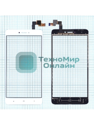 Сенсорное стекло (тачскрин) для Xiaomi Redmi Note 4X, белое