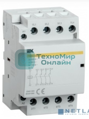 Контактор модульный КМ40-40М AC/DC IEK MKK21-40-40 IEK