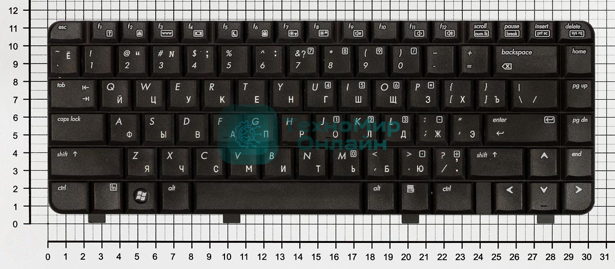 Клавиатура для ноутбука HP Pavilion DV4-1000 черная