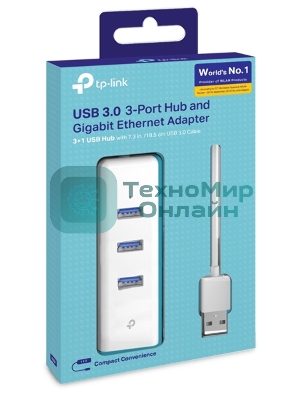Сетевой адаптер Gigabit Ethernet TP-Link UE330 USB 3.0