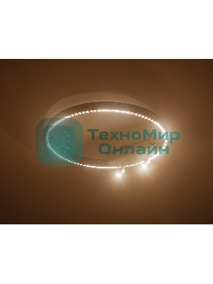 Потолочный светодиодный светильник Ambrella light FL5807/1+2 WH белый 40W 3000K/4200K/6400K D600*95 (без ПДУ)