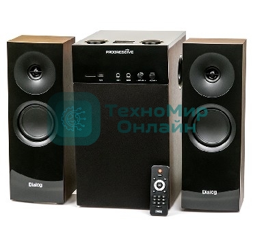 Акустическая система DIALOG AP-250 Progressive коричневый, Bluetooth, мощность (Вт) - 80, частотный диапазон (Гц-Гц)	от 40 Гц, динамик(и) - 6,5