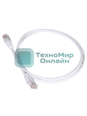 Патч-корд LANMASTER TWT UTP cat.5e, с заливными колпачками, 20.0 м, белый