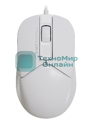 Мышь проводная A4Tech Fstyler FM12 белый, 1200 dpi, USB, кнопки - 3
