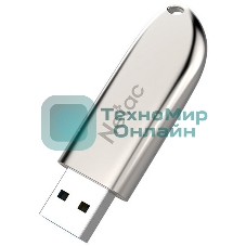 Флешка USB Netac U352 (NT03U352N-064G-20PN), 64Gb, USB 2.0, R/W 50/15, серебристый