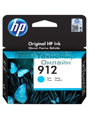Картридж струйный HP 912 3YL77AE голубой (315стр.) для HP OfficeJet 801x/802x