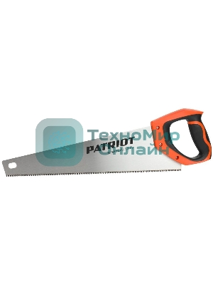 Ножовка Patriot WSP-400S, по дереву, 11 TPI мелкий зуб, 3-х сторонняя заточка, 400мм