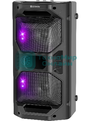 Портативная акустика Defender Rage 50 Вт Light/BT/FM/USB/LED/TWS черный