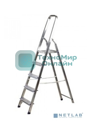 Лестници FIT 65343 Лестница-стремянка алюминиевая, 5 ступеней, вес 3,62 кг