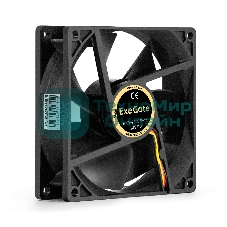 Вентилятор для корпуса ExeGate EX09225B3P-24 черный, 92 мм, 2750 об/мин, 35 дБ, 3 pin