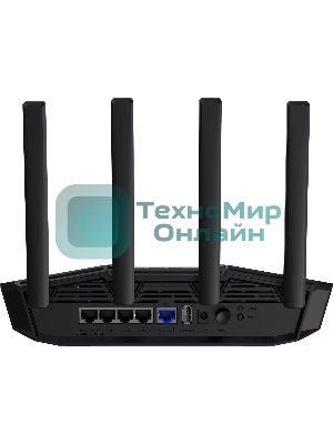 Роутер беспроводной Asus TUF-BE3600 BE3600 100/1000/2500BASE-T черный