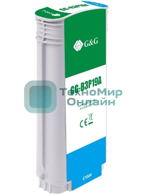 Картридж струйный G&G GG-B3P19A №727 голубой (130 мл) для HP DJ T920/T1500