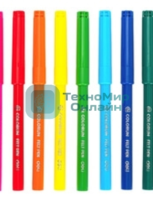 Фломастеры Deli EC156-12 ColoRun 12 цветов, пластиковая туба