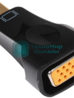 Переходник miniDisplayPort - VGA, Cablexpert A-mDPM-VGAF-01, 20M/15F, черный, пакет