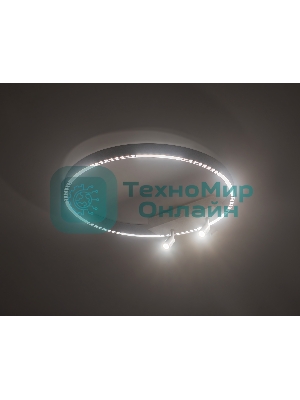 Потолочный светодиодный светильник Ambrella light FL5807/1+2 WH белый 40W 3000K/4200K/6400K D600*95 (без ПДУ)