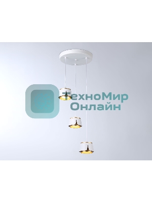 Светильник Ambrella light TN71249/3 WH/GD белый/золото GX53/3 D250*1090