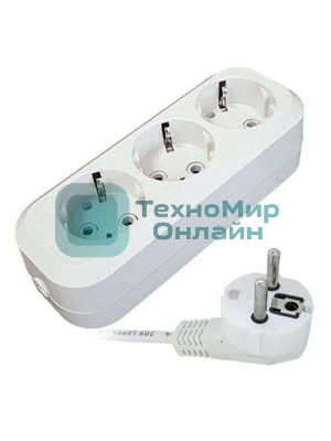 Удлинитель 3х5 м с заземл. 16А IP20 Е-303 АБС-пл. ПВС 3х1 UNIVersal 9631978