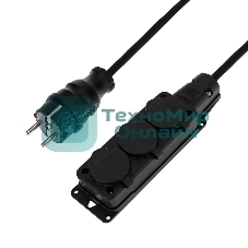 Удлинитель-шнур на рамке Rexant КГ 3х1.5, 20 м, 3 гнезда, морозостойкий, с/з, 16 А, 3500 Вт, IP44 (Сделано в России)