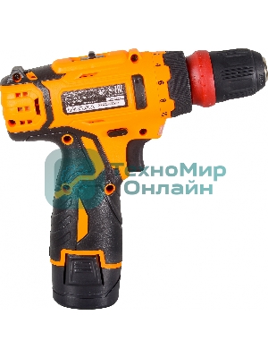 Дрель-шуруповерт Вихрь ДА-12Л-2КC, 12 В, 2 Ач, 30 Нм, щеточный