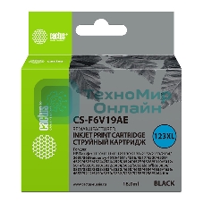 Картридж струйный Cactus CS-F6V19AE (123XL) черный (480 стр., 18 мл) для HP DeskJet 1110/1111/1112/2130