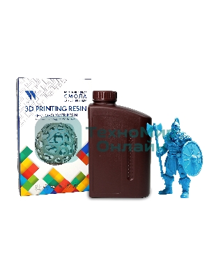 Фотополимерная смола NVPrint Plant Based Resin Clear Blue для 3D печати 1 кг (бут)