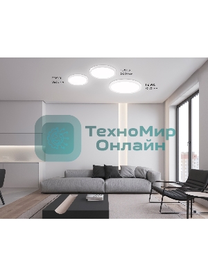 Светильник светодиодный ультратонкий Ambrella light FZ1905 WH белый IP54 26W 3000K-6500K CCT-переключатель D370*25 (Без ПДУ)