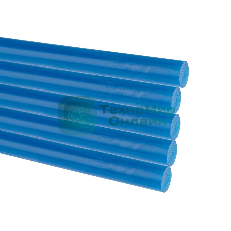 Клеевые стержни Rexant, Ø11 мм, 270 мм, синие, 10 шт., хедер