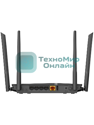 Роутер D-Link DIR-1260/RU/R1A, Wireless AC1200 2x2 MU-MIMO Dual-band Gigabit Router with 1 10/100/1000Base-T WAN port, 4 10/100/1000Base-T LAN ports and 1 USB port.802.11b/g/n/ac compatible, up to 300 Mbps