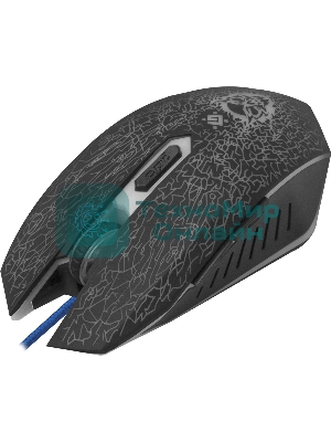 Мышь проводная Defender Shock GM-110L черный, 3200 dpi, USB, кнопки - 6