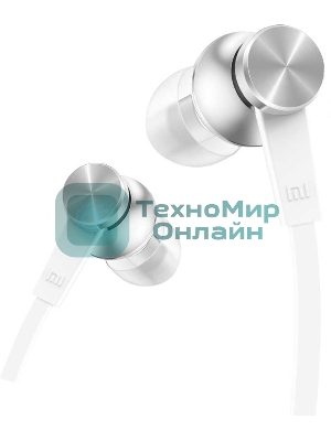 Проводные наушники Xiaomi Mi In-Ear Headphones Basic серебристый, внутриканальные, Jack 3.5 мм