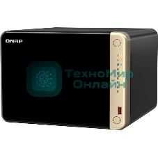 Сетевое хранилище NAS Qnap Original TS-664-8G 6-bay настольный Celeron N5095