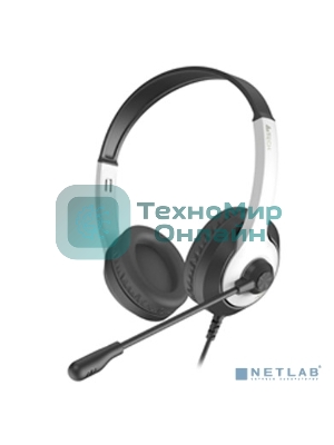 Гарнитура A4Tech Fstyler FH100U белый/черный, проводная
