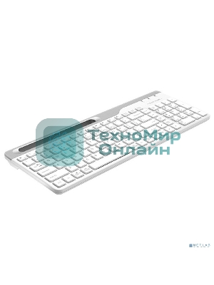 Клавиатура беспроводная A4Tech Fstyler FBK25, USB, Bluetooth/Радиоканал, белый/серый