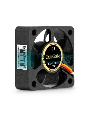 Вентилятор для корпуса ExeGate EX05015B3P черный, 50 мм, 6000 об/мин, 33 дБ, 3 pin